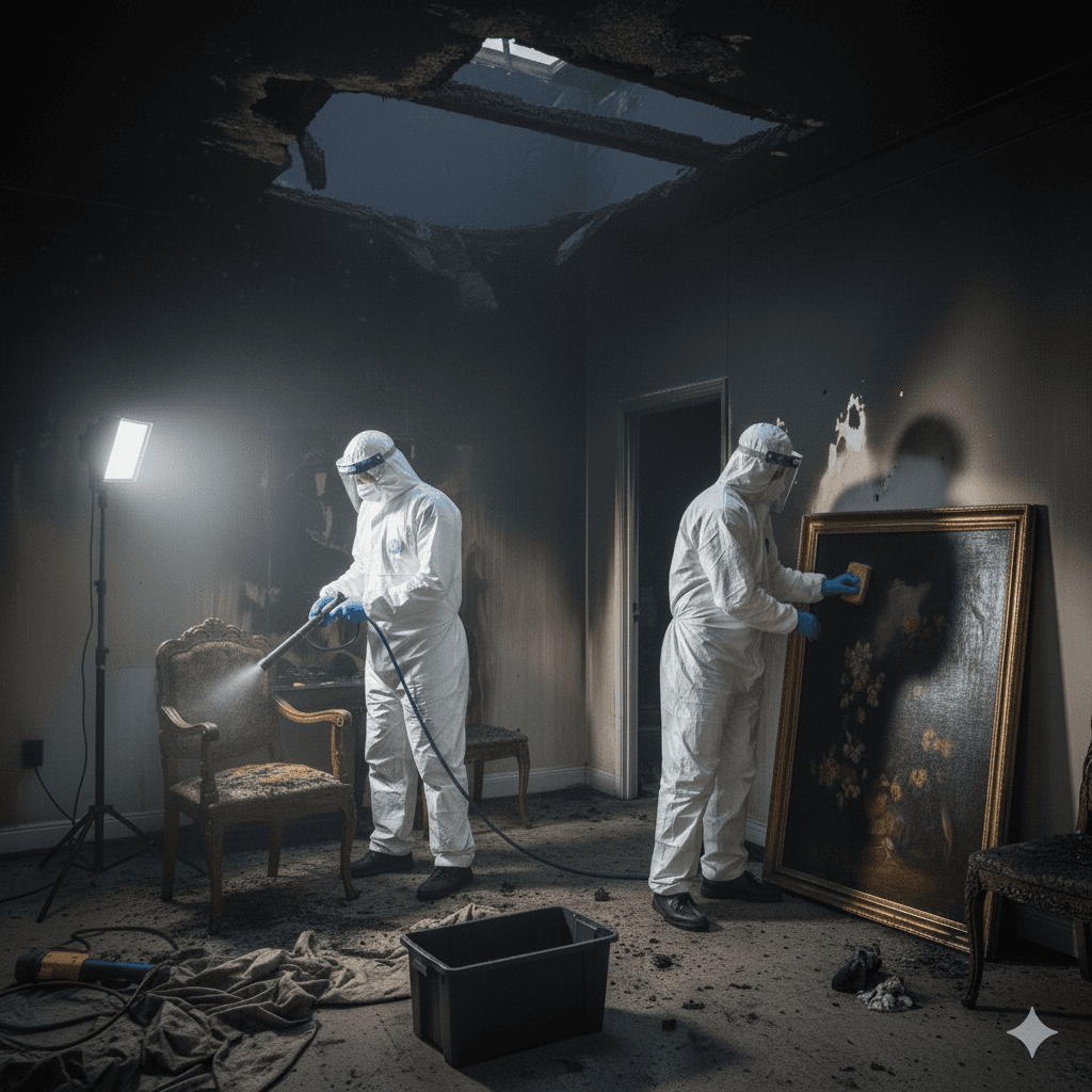 Fire & Smoke-Damaged Content Cleaning