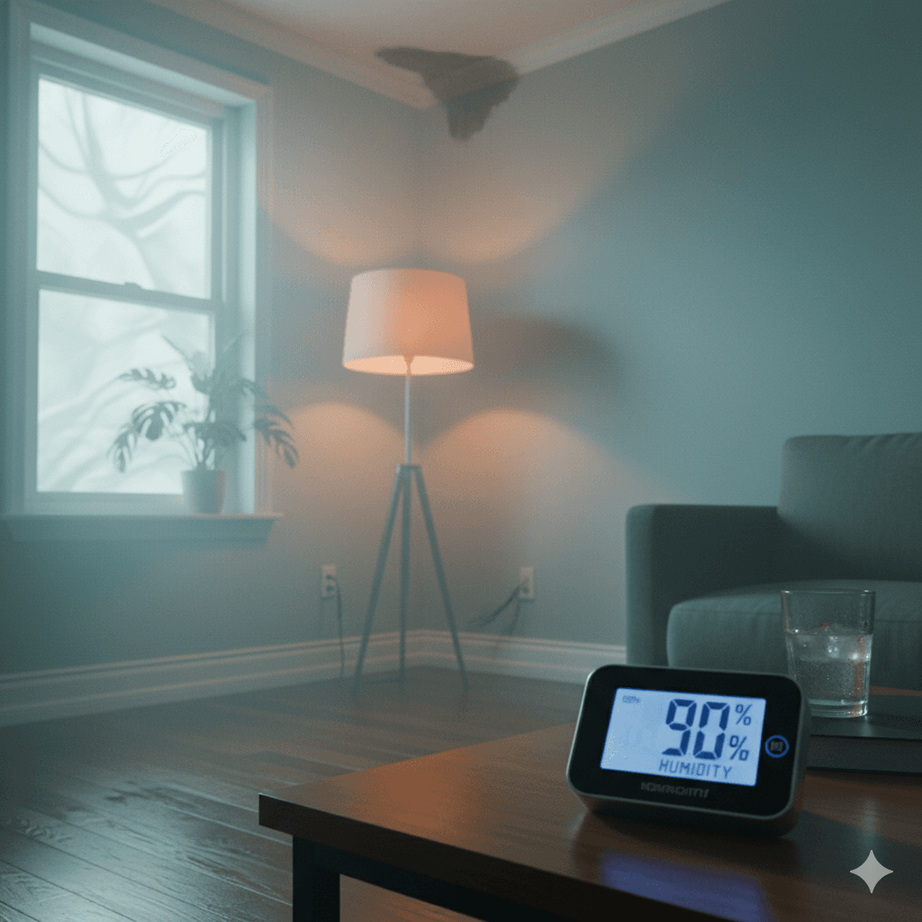 Sudden increase in humidity levels