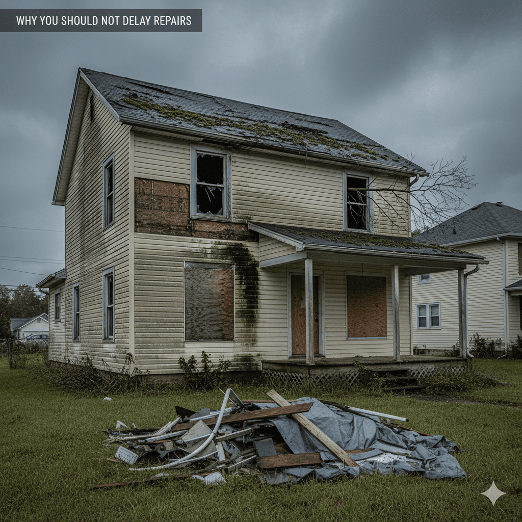 Why you should not delay wind damage repairs