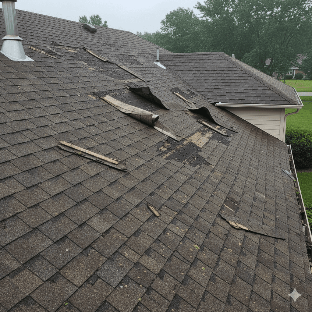 Roofing Material Loss or Roof Uplift